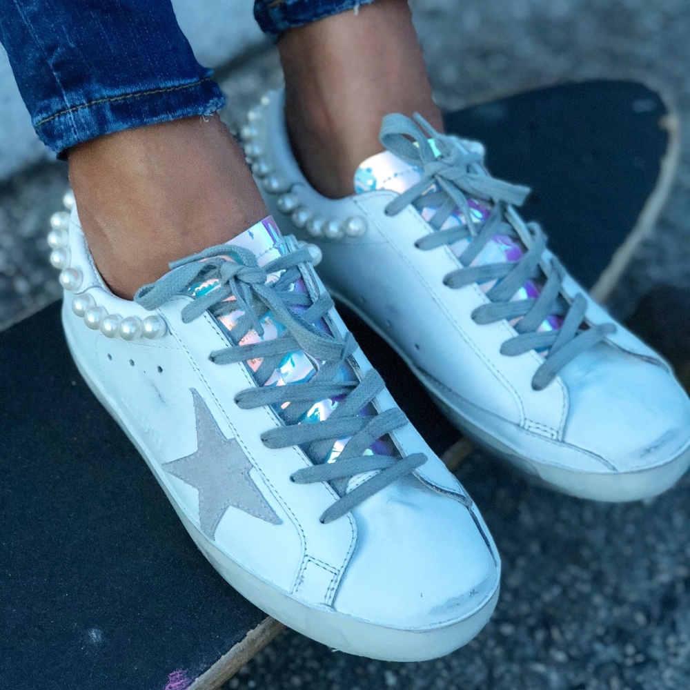 Golden Goose Superstar Pearly Necklace Sneakers 36